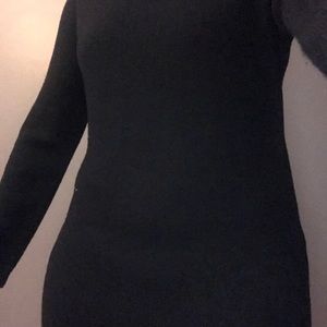 Black sweater dress